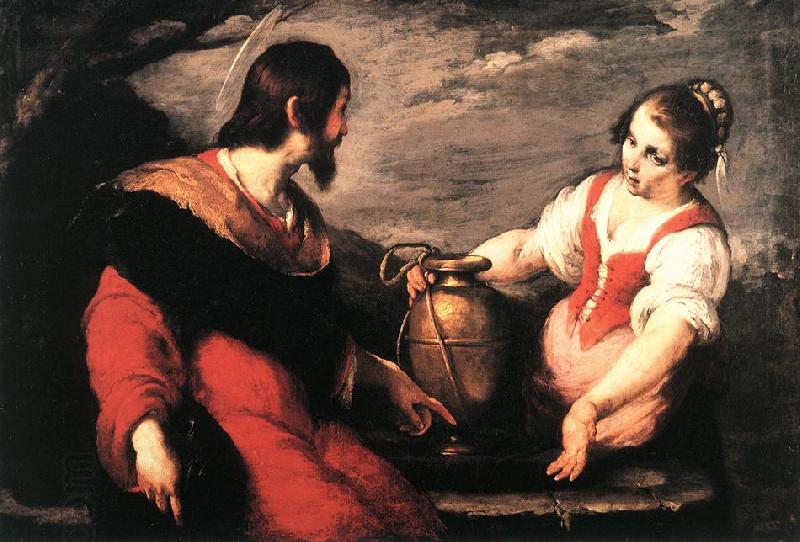 STROZZI, Bernardo Christ and the Samaritan Woman xdg China oil painting art